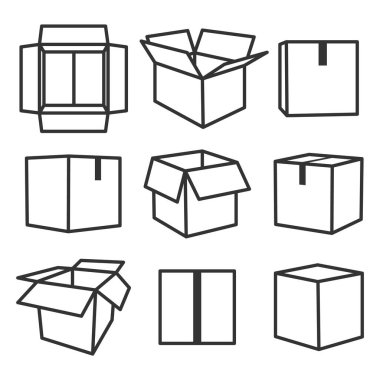 Nakliye için karton kutular