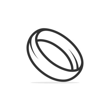 Karikatür halka vektör çizimi tasarımı