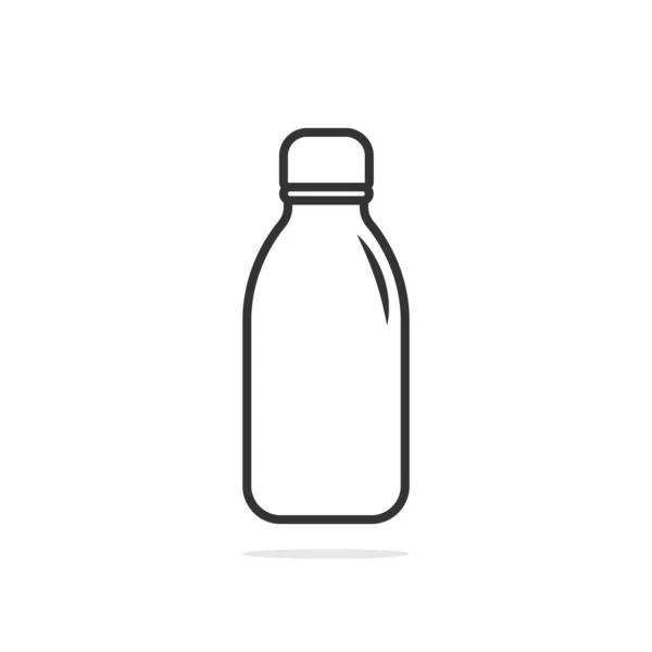Sport Wasserflaschen Vektor Illustration Getränkekonzept Fitnessstudio Design Trinken Schulwasserflasche Fitnessflasche Stockvektor