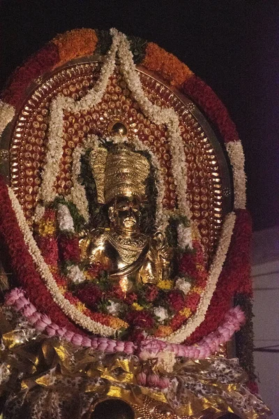 Imagem Thiruvabharanam Mukhathala Sree Krishna Templo Cima Elefantes Thiruvabharanam Ornamentos — Fotografia de Stock
