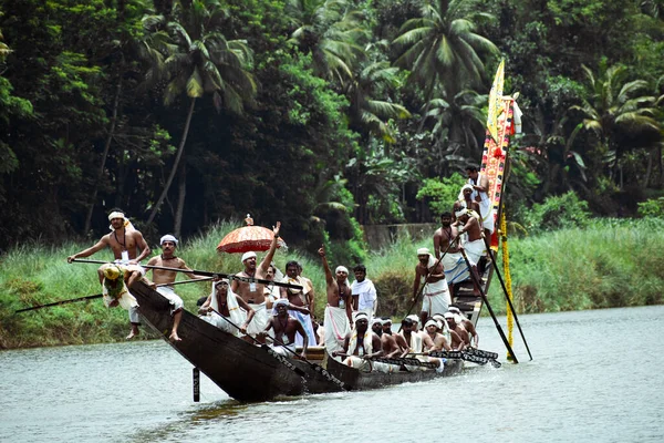 stock image A picture of a boat in Aranmula Boat race.The Aranmula Boat festival is the oldest river boat festival in Kerala, the southwestern State of India is held during Onam. 