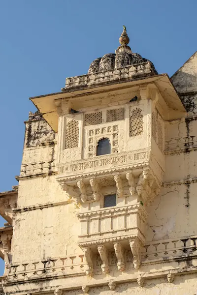 Stock image A picture of a building in Udaipur palace which shows the beautiful architecture high is unique to Rajasthan