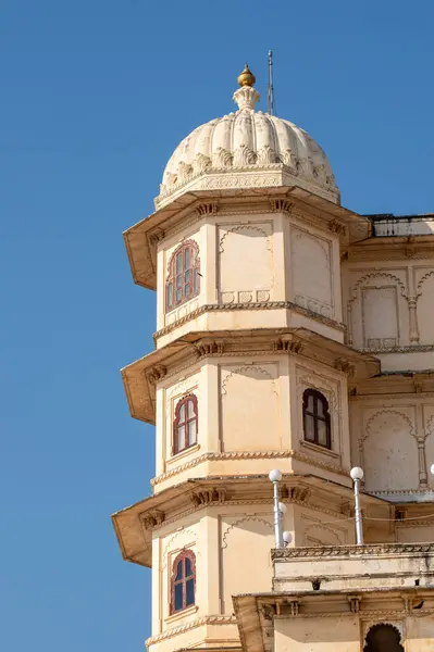 stock image A picture of a building in Udaipur palace which shows the beautiful architecture high is unique to Rajasthan