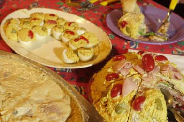 Noel yemeği. Yumurta. 