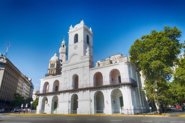 Amblemli eski hükümet binası, Cabildo, en Buenos Aires, Arjantin