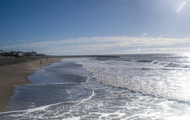Santa Clara del Mar 'daki deniz manzarası, Buenos Aires, Arjantin