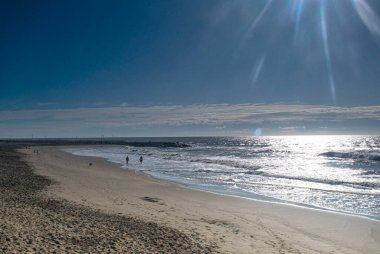 Santa Clara del Mar 'daki deniz manzarası, Buenos Aires, Arjantin