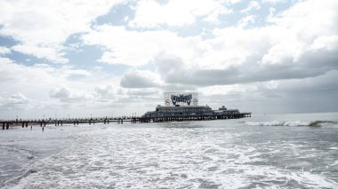 Mar del Plata Denizi ve gökyüzündeki deniz manzarası