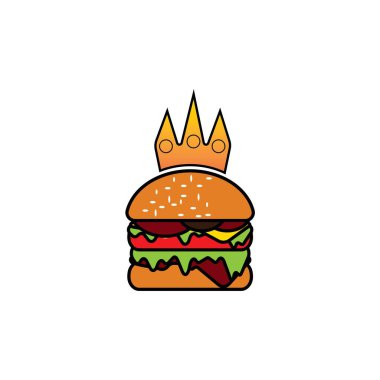 Burger logo design vector illustration