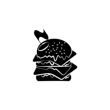 Burger logo design vector illustration
