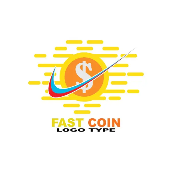 Dollar Pictogram Logo Template Ontwerp Vector — Stockfoto