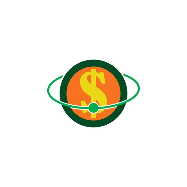 Dollar icon logo template design vector
