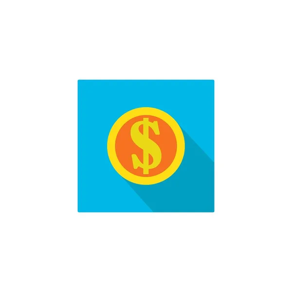 Ícone Dólar Vetor Design Modelo Logotipo — Fotografia de Stock