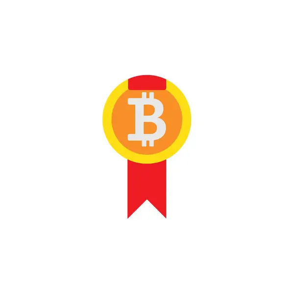 Bitcoin Logo Vorlage Design Vektor Illustration — Stockfoto