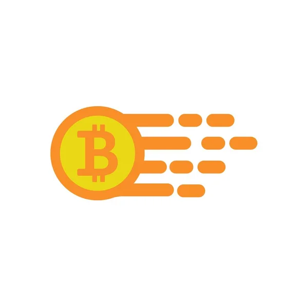 Bitcoin Logotipo Modelo Design Vetor Ilustração — Fotografia de Stock