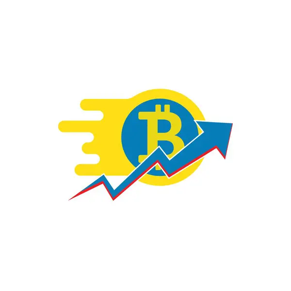 Εικονογράφηση Φορέα Σχεδιασμού Λογότυπου Bitcoin — Φωτογραφία Αρχείου
