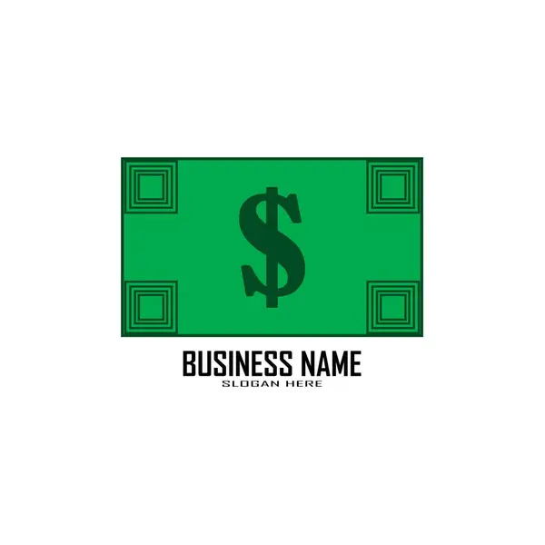 Dinheiro Logotipo Design Modelo Ilustração — Fotografia de Stock