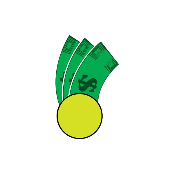 Money Logo Design Sablon Illusztráció — Stock Fotó
