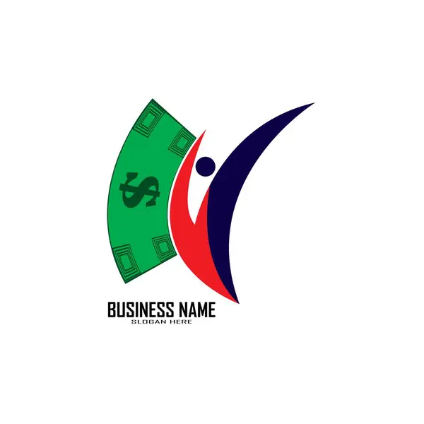 Money Logo Design Sablon Illusztráció — Stock Fotó
