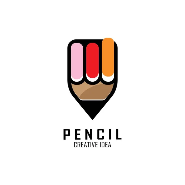 Pencil icon logo design vector template