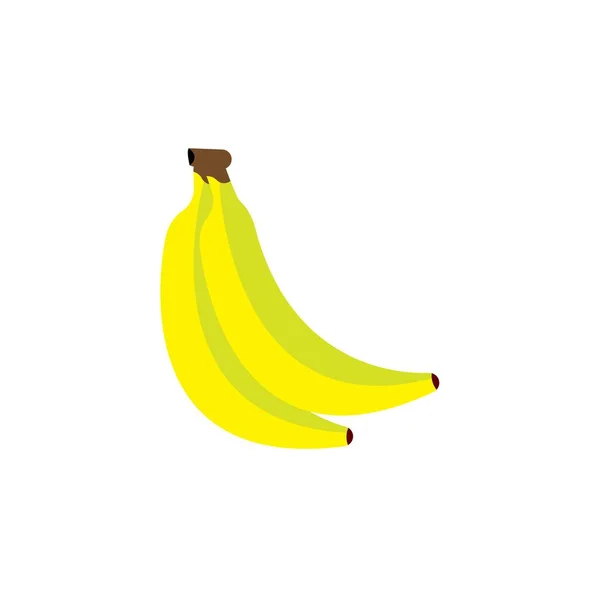 Bananenvektorillustration Bananen Cartoon Charakter Logo Obst Icon Konzept — Stockfoto