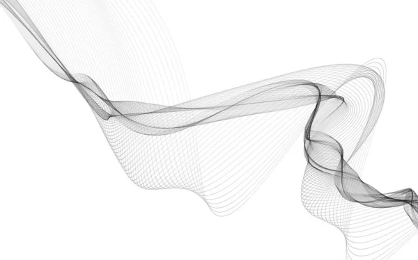 单色波纹背景在白色背景上的抽象背景 现代技术背景 图库图片