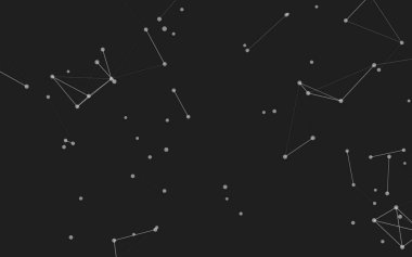 3d soyut arkaplan. Çokgen şekilli molekül teknolojisi, noktaları ve çizgileri birleştiriyor. Bağlantı yapısı. Büyük veri görselleştirmesi. 3d arkaplan. 