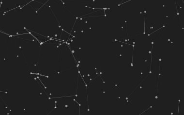 3d soyut arkaplan. Çokgen şekilli molekül teknolojisi, noktaları ve çizgileri birleştiriyor. Bağlantı yapısı. Büyük veri görselleştirmesi. 3d arkaplan. 