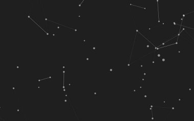 3d soyut arkaplan. Çokgen şekilli molekül teknolojisi, noktaları ve çizgileri birleştiriyor. Bağlantı yapısı. Büyük veri görselleştirmesi. 3d arkaplan. 