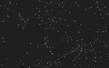 3d soyut arkaplan. Çokgen şekilli molekül teknolojisi, noktaları ve çizgileri birleştiriyor. Bağlantı yapısı. Büyük veri görselleştirmesi. 3d arkaplan. 