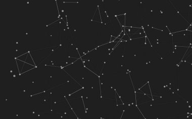 3d soyut arkaplan. Çokgen şekilli molekül teknolojisi, noktaları ve çizgileri birleştiriyor. Bağlantı yapısı. Büyük veri görselleştirmesi. 3d arkaplan. 