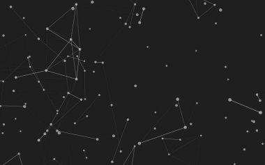 3d soyut arkaplan. Çokgen şekilli molekül teknolojisi, noktaları ve çizgileri birleştiriyor. Bağlantı yapısı. Büyük veri görselleştirmesi. 3d arkaplan. 