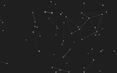 3d soyut arkaplan. Çokgen şekilli molekül teknolojisi, noktaları ve çizgileri birleştiriyor. Bağlantı yapısı. Büyük veri görselleştirmesi. 3d arkaplan. 