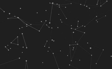 3d soyut arkaplan. Çokgen şekilli molekül teknolojisi, noktaları ve çizgileri birleştiriyor. Bağlantı yapısı. Büyük veri görselleştirmesi. 3d arkaplan. 