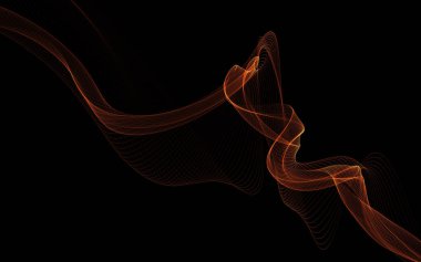 Beyaz zemin üzerinde tek renkli dalga çizgileri olan soyut bir arkaplan. Modern teknoloji arka planı.