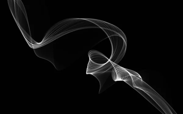輝く抽象波 抽象的な背景を持つ暗い抽象的な背景 — ストック写真