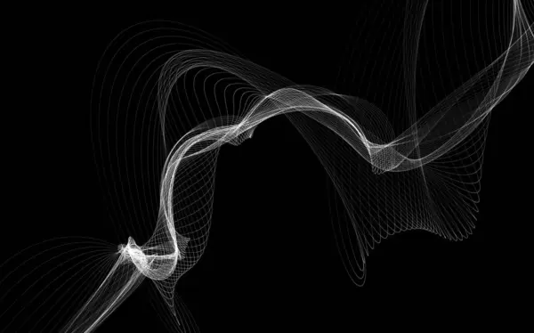Темний Абстрактний Фон Сяючими Абстрактними Хвилями Абстрактний Фон — стокове фото