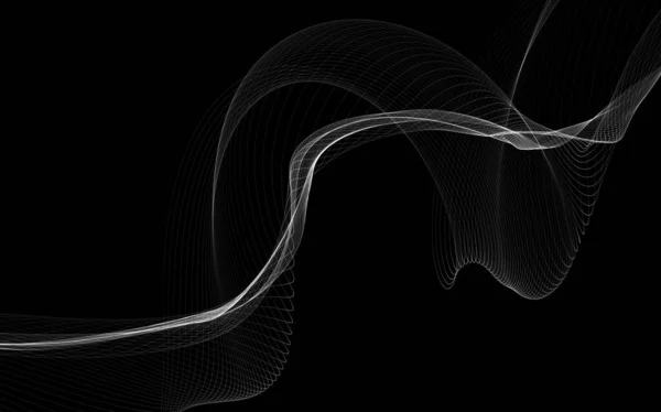 Темний Абстрактний Фон Сяючими Абстрактними Хвилями Абстрактний Фон — стокове фото