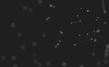 3d soyut arkaplan. Çokgen şekilli molekül teknolojisi, noktaları ve çizgileri birleştiriyor. Bağlantı yapısı. Büyük veri görselleştirmesi. 3d arkaplan. 