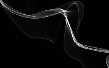 Parlayan soyut dalgalar ve soyut arkaplan ile koyu soyut arkaplan