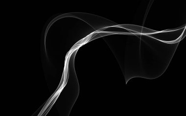 Parlayan soyut dalgalar ve soyut arkaplan ile koyu soyut arkaplan