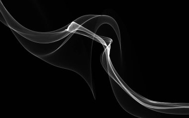 Parlayan soyut dalgalar ve soyut arkaplan ile koyu soyut arkaplan