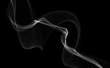 Parlayan soyut dalgalar ve soyut arkaplan ile koyu soyut arkaplan