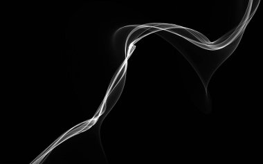 Parlayan soyut dalgalar ve soyut arkaplan ile koyu soyut arkaplan