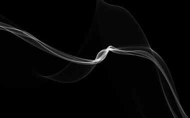 Parlayan soyut dalgalar ve soyut arkaplan ile koyu soyut arkaplan