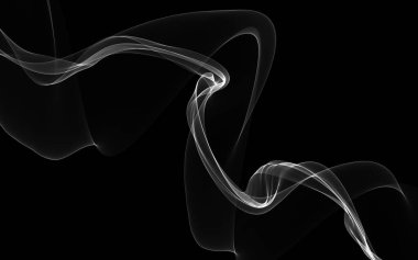 Parlayan soyut dalgalar ve soyut arkaplan ile koyu soyut arkaplan