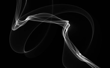 Parlayan soyut dalgalar ve soyut arkaplan ile koyu soyut arkaplan