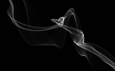 Parlayan soyut dalgalar ve soyut arkaplan ile koyu soyut arkaplan