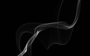 Parlayan soyut dalgalar ve soyut arkaplan ile koyu soyut arkaplan