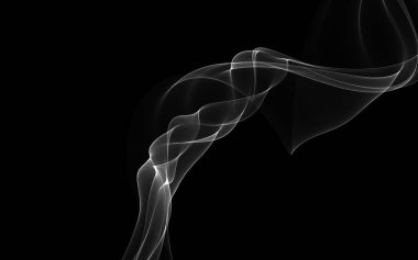 Parlayan soyut dalgalar ve soyut arkaplan ile koyu soyut arkaplan